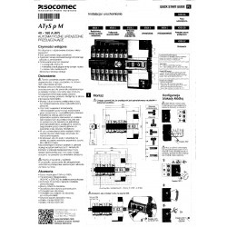 Socomec Atys P 40A -  160A  instrukcja po Polsku